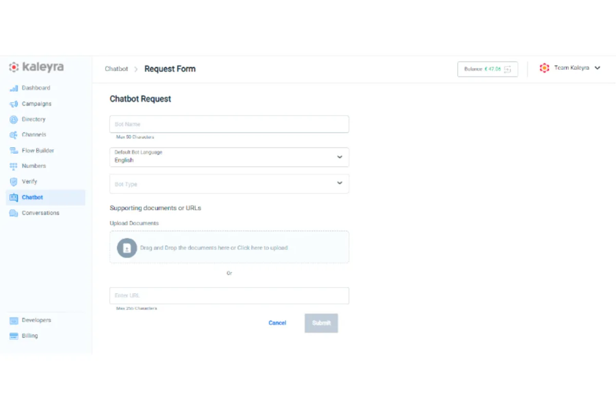Interface Kaleyra: fonctionnalités, prix, alternatives