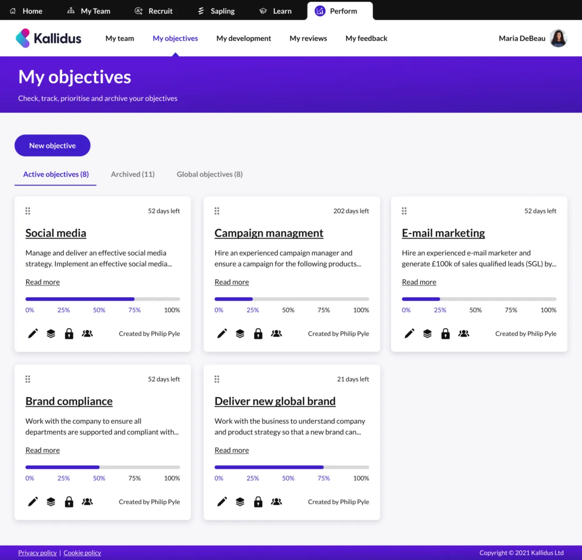 Notre avis sur Kallidus Performance : un logiciel RH (gestion des ressources humaines) à découvrir