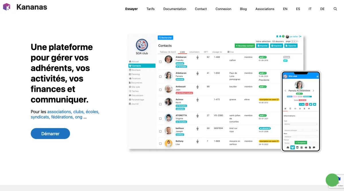 Interface Kananas : fonctionnalités, prix, alternatives