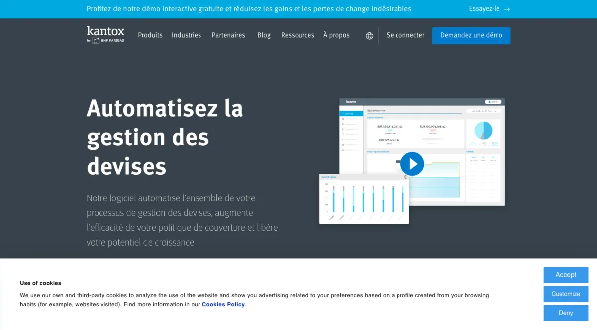 Interface Kantox : fonctionnalités, prix, alternatives
