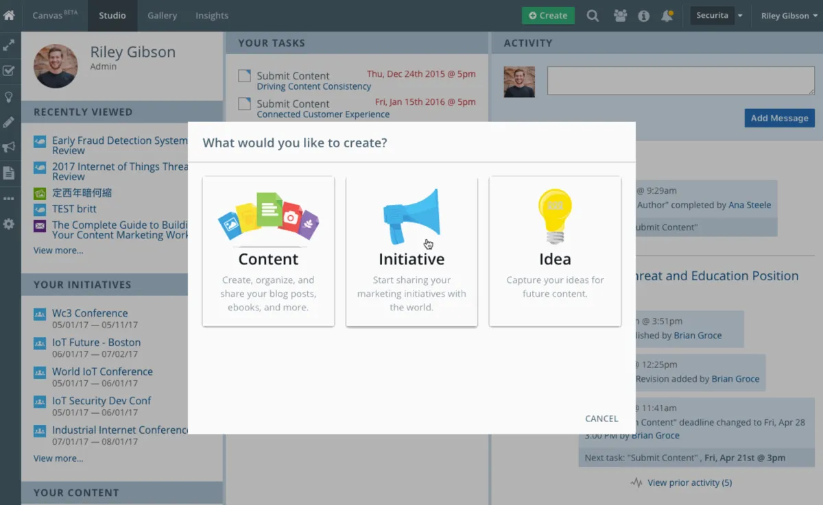 Interface Kapost: fonctionnalités, prix, alternatives