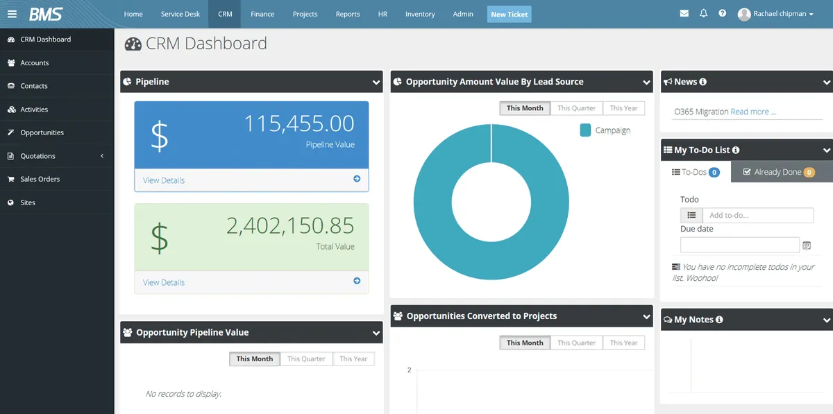 Interface Kaseya BMS: image, ergonomie, alternatives Interface Kaseya BMS: image, ergonomie, alternatives