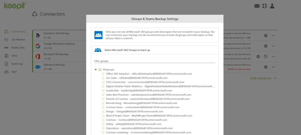 Notre avis sur Keepit : une plateforme de gestion de données (DMP: data management platforms) à découvrir