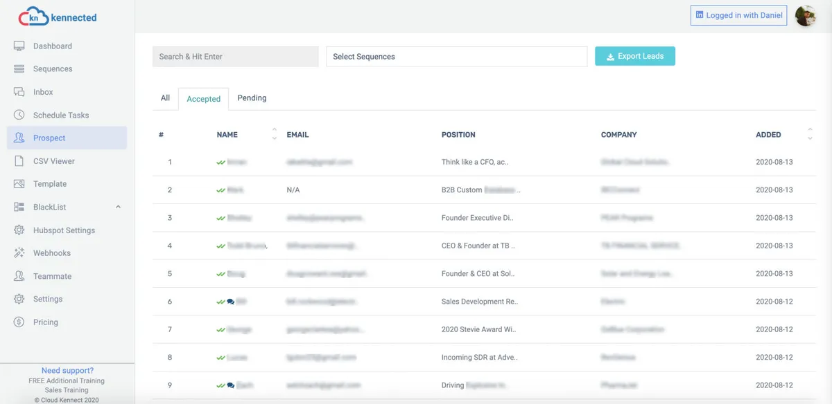 Interface Kennected: fonctionnalités, prix, alternatives
