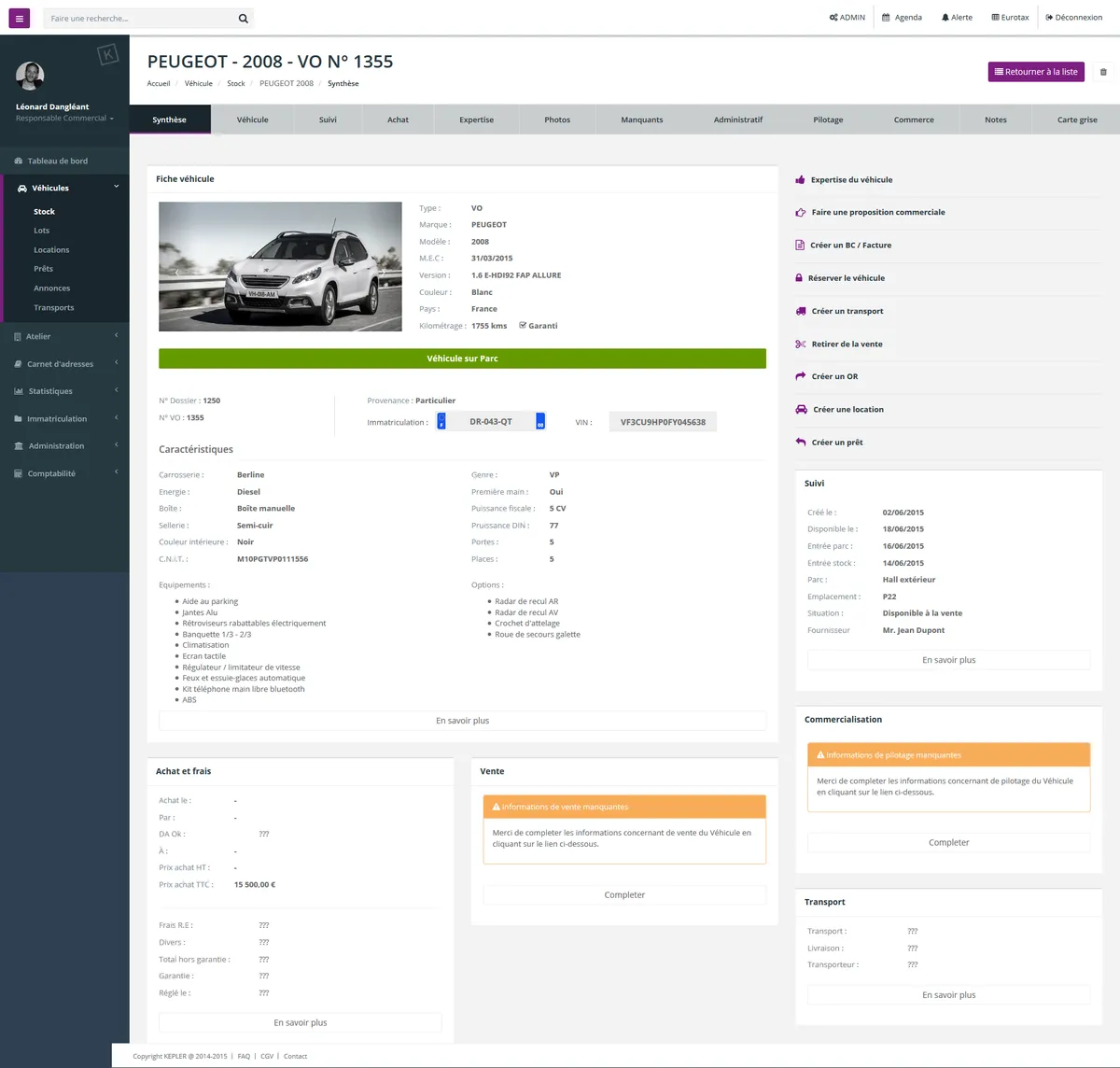 Notre avis sur KeplerVO : un logiciel pour concessionnaire automobile à découvrir