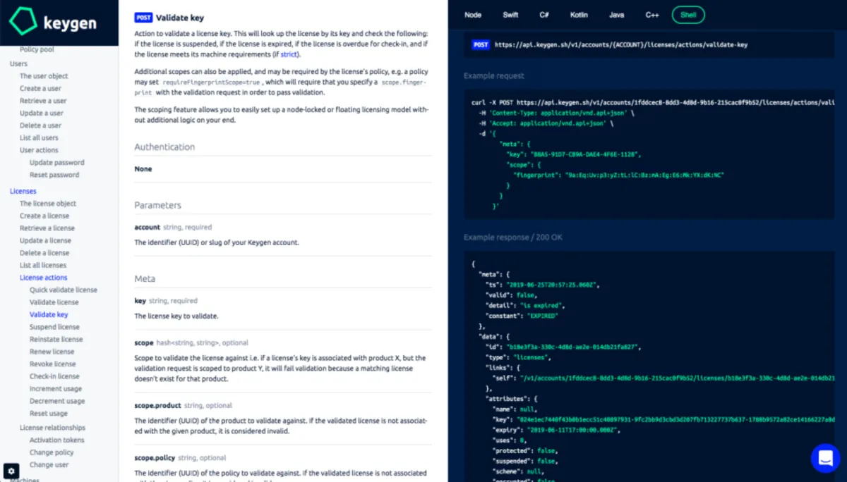 Interface Keygen: fonctionnalités, prix, alternatives