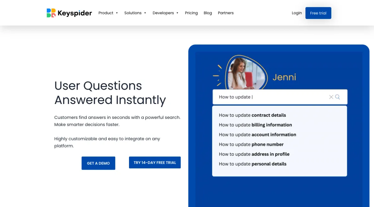 Interface Keyspider : fonctionnalités, prix, alternatives