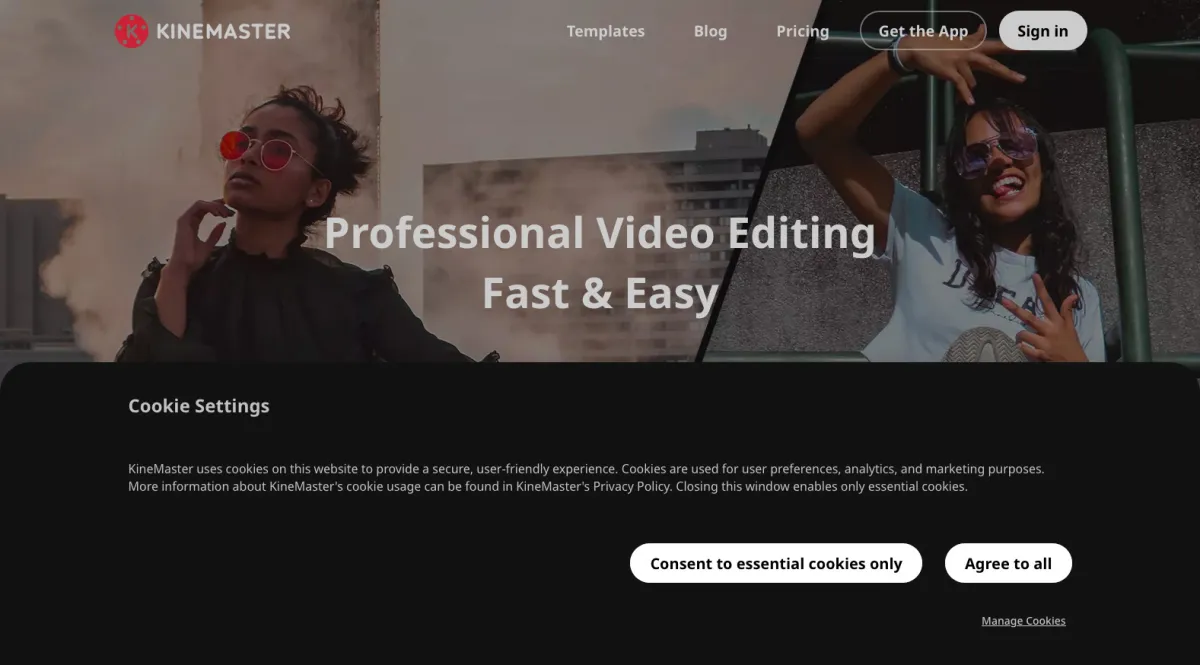 Interface KineMaster : fonctionnalités, prix, alternatives