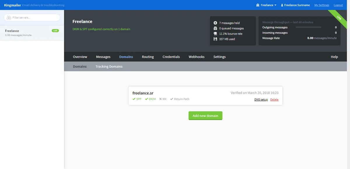Interface KingMailer: fonctionnalités, prix, alternatives Interface KingMailer: fonctionnalités, prix, alternatives
