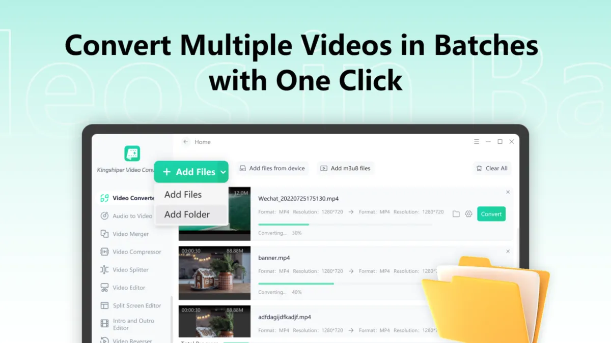 Interface Kingshiper Video Converter: fonctionnalités, prix, alternatives