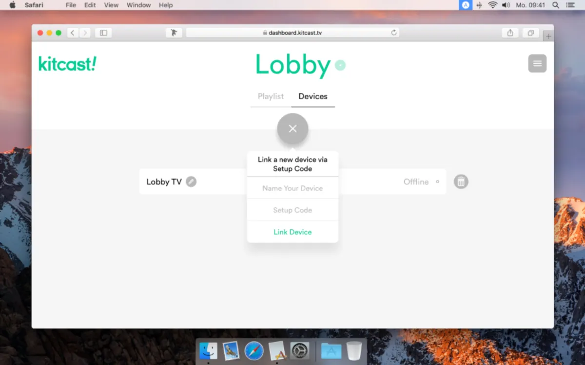 Interface Kitcast: fonctionnalités, prix, alternatives