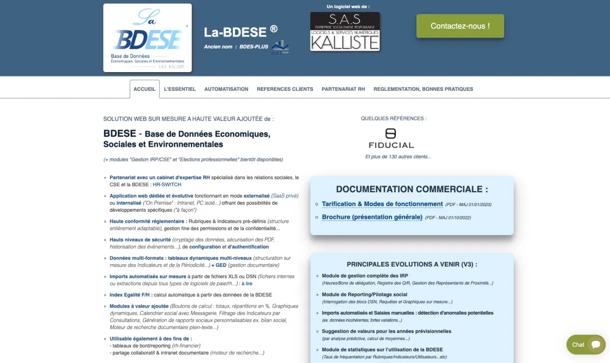 Interface La-BDESE : fonctionnalités, prix, alternatives