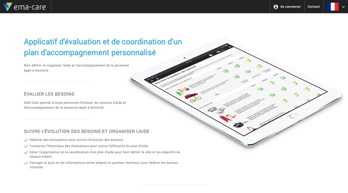 Interface La Valeriane - EMA-Care : fonctionnalités, prix, alternatives
