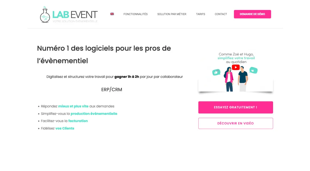 Interface Lab Event : fonctionnalités, prix, alternatives