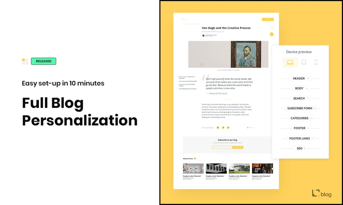 Interface LabiBlog: fonctionnalités, prix, alternatives