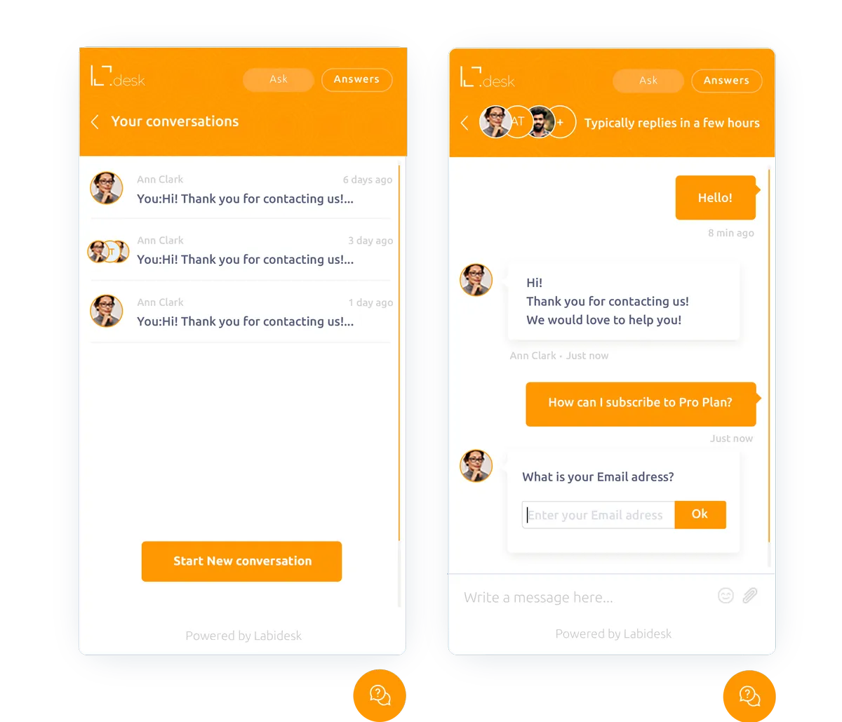 Interface LabiDesk: image, ergonomie, alternatives