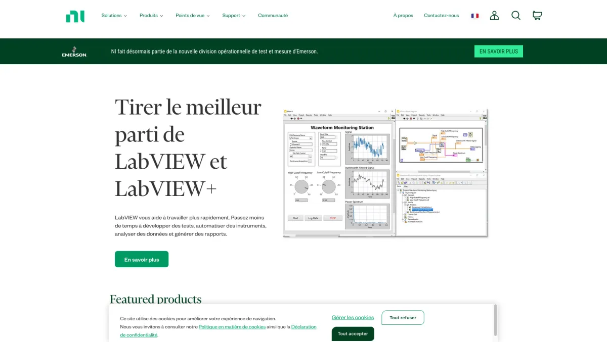 Interface LabVIEW : fonctionnalités, prix, alternatives