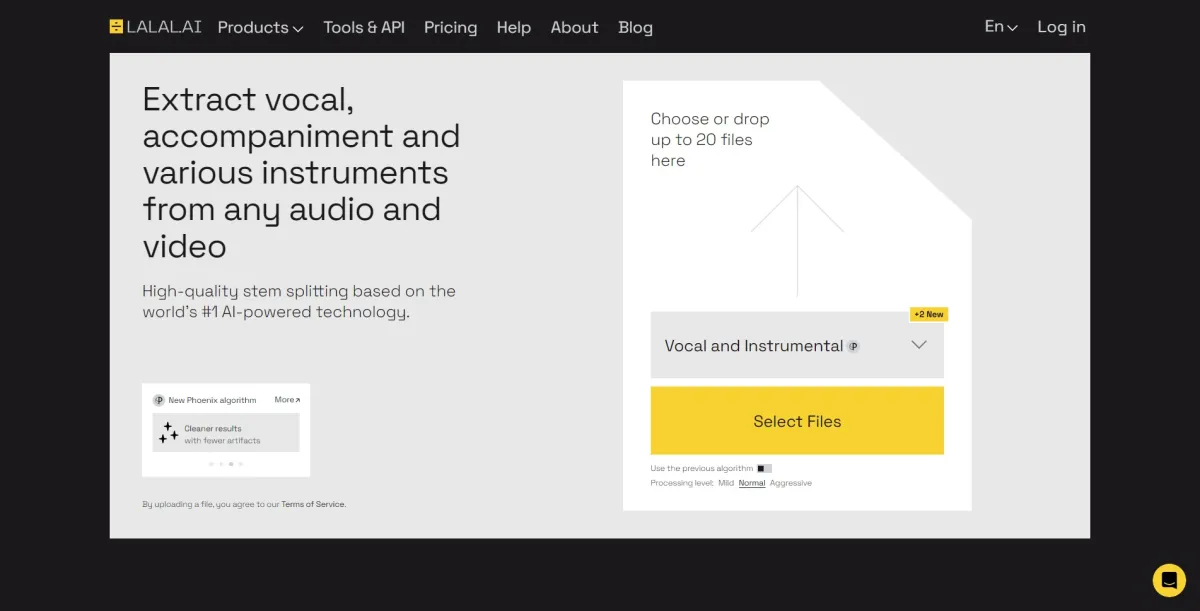 Lalal.ai: avis sur le logiciel d'édition audio: fonctionnalités, avantages, inconvénients et tarifs