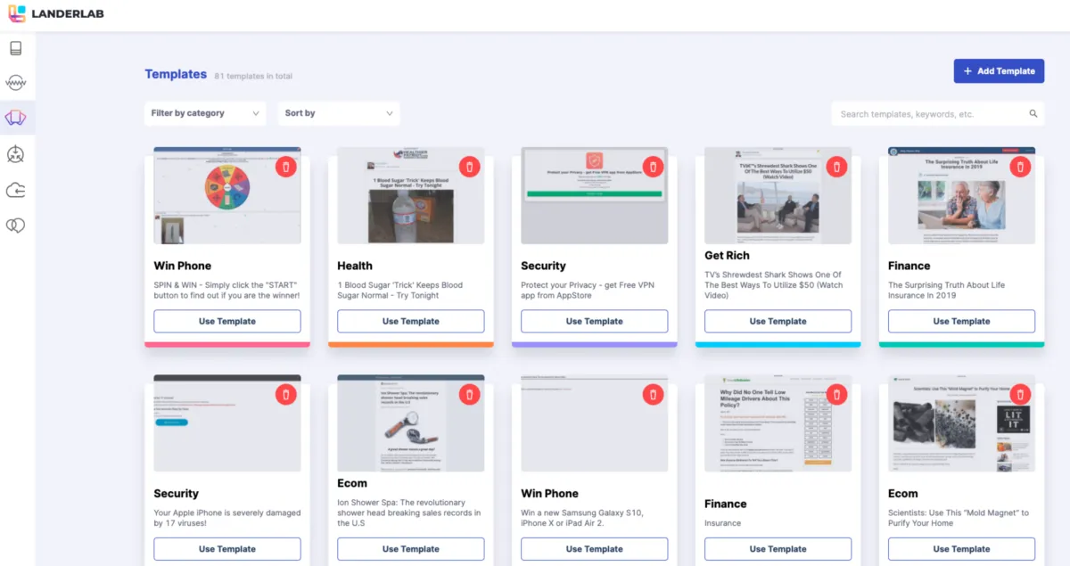 Interface LanderLab: fonctionnalités, prix, alternatives