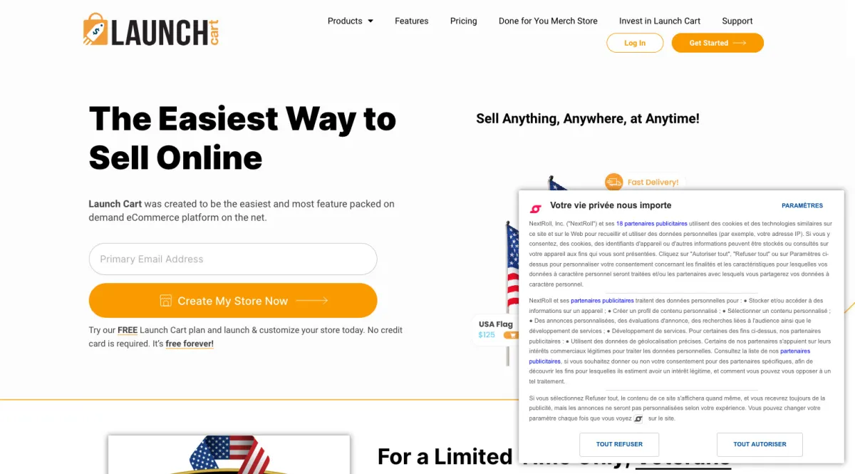 Interface Launch Cart : fonctionnalités, prix, alternatives