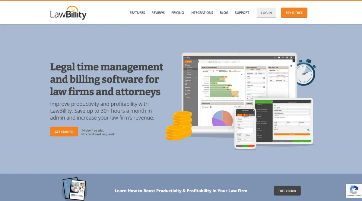 Interface LawBillity : fonctionnalités, prix, alternatives