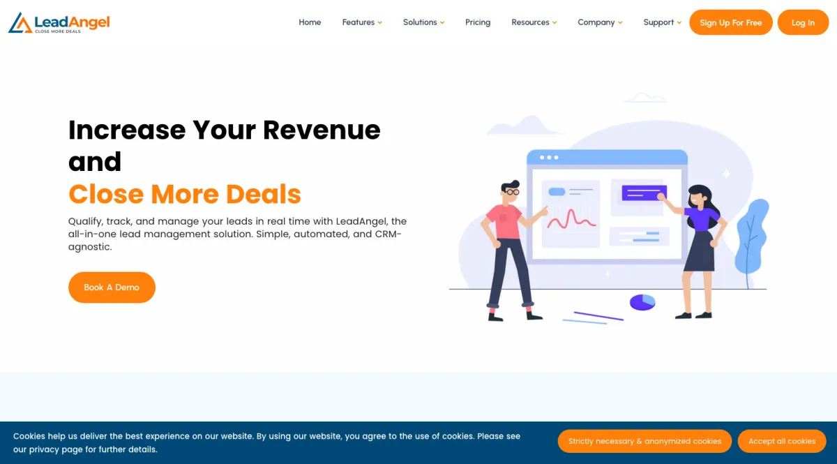 Interface LeadAngel : fonctionnalités, prix, alternatives