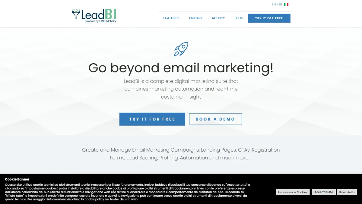 Interface LeadBI : fonctionnalités, prix, alternatives
