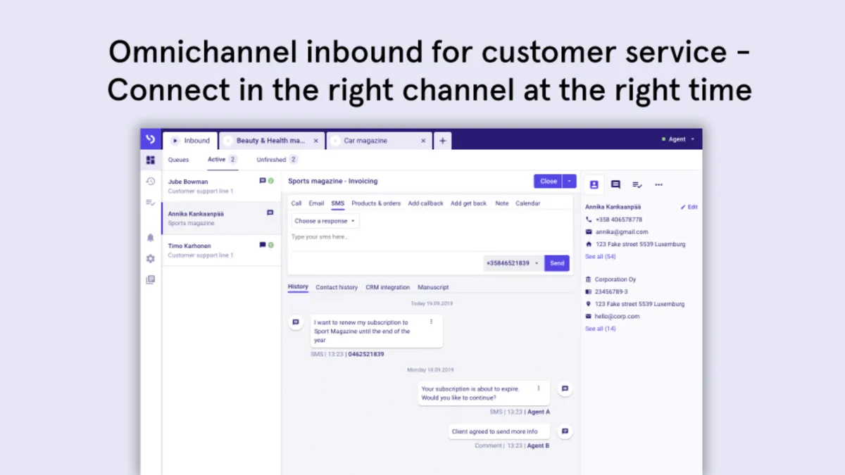 Notre avis sur LeadDesk : un logiciel de service client (assistance / support / SAV) à découvrir