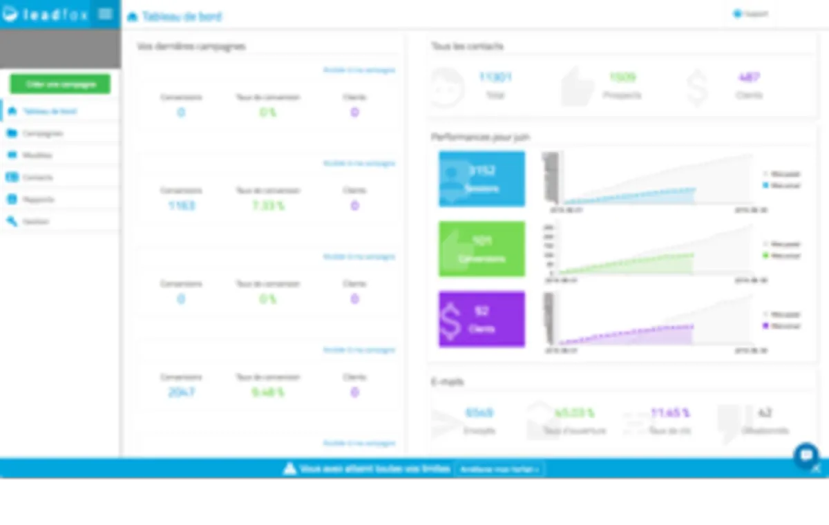 Interface Leadfox: fonctionnalités, prix, alternatives