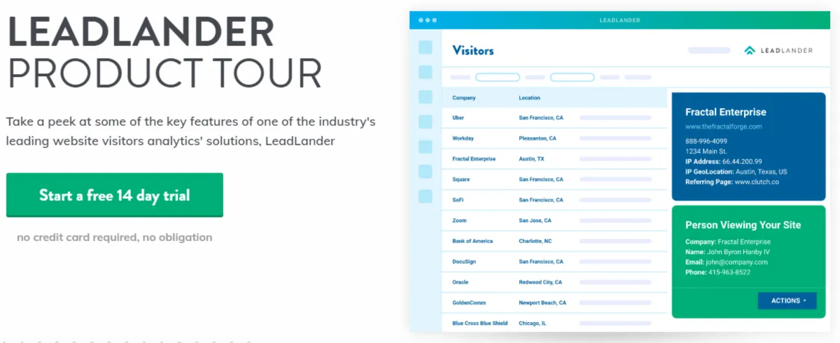 Notre avis sur LeadLander : un logiciel de marketing automation à découvrir