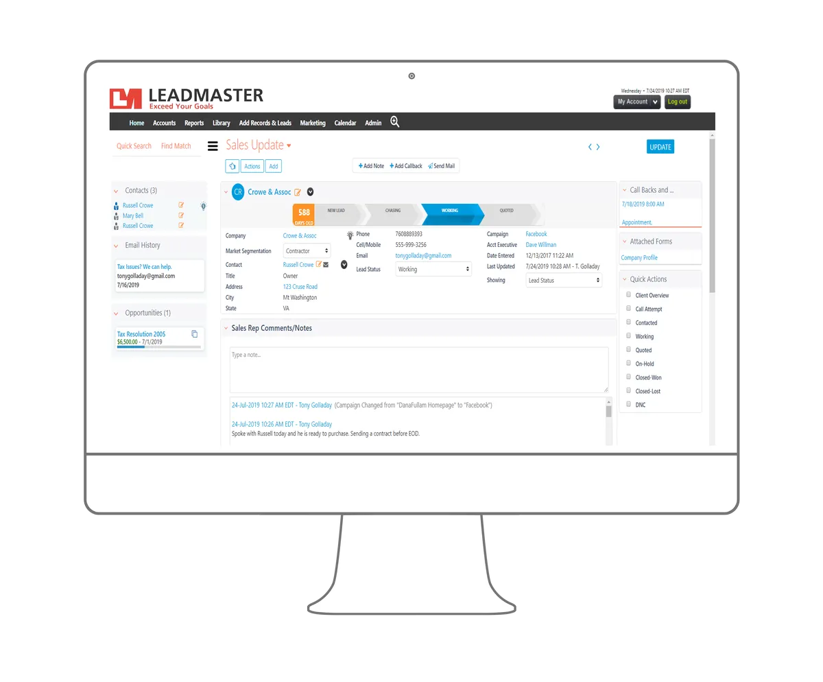 Notre avis sur LeadMaster : un logiciel CRM à découvrir