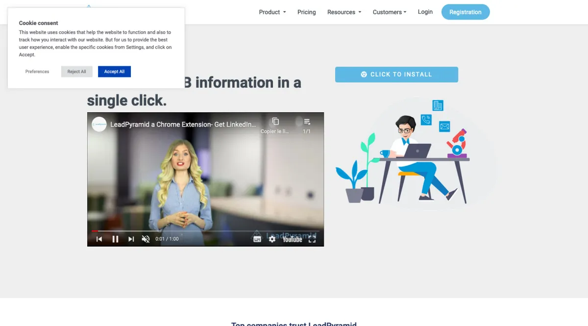 Interface LeadPyramid : image, ergonomie, alternatives