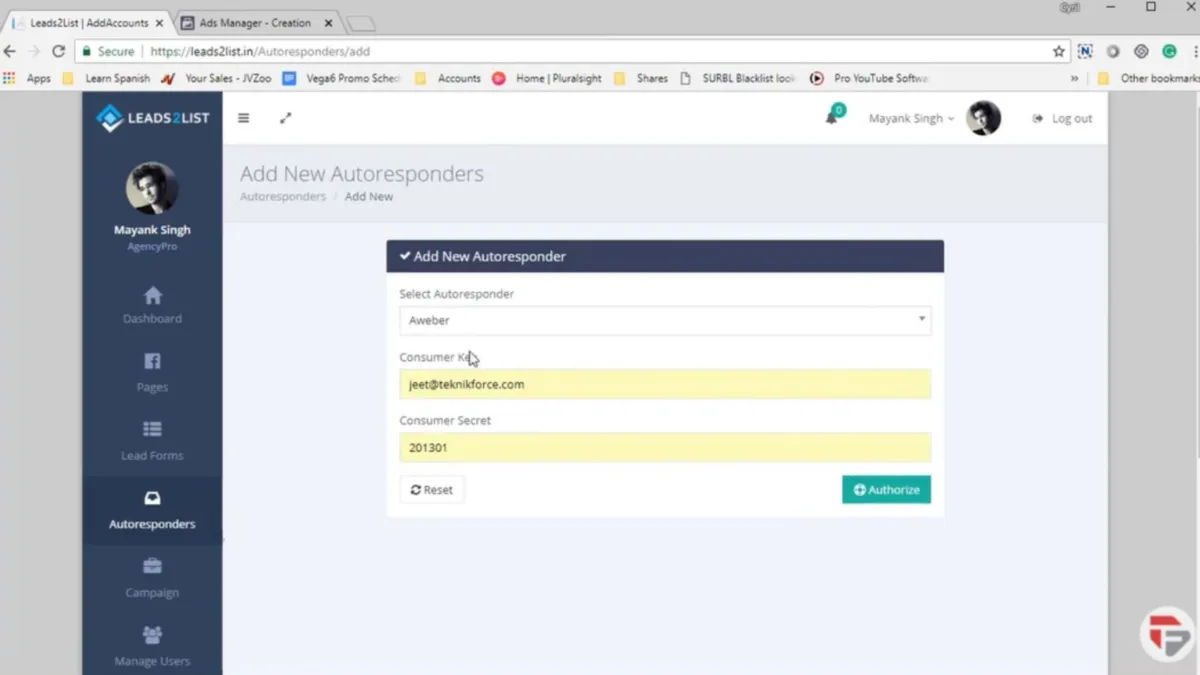 Interface Leads2List: fonctionnalités, prix, alternatives