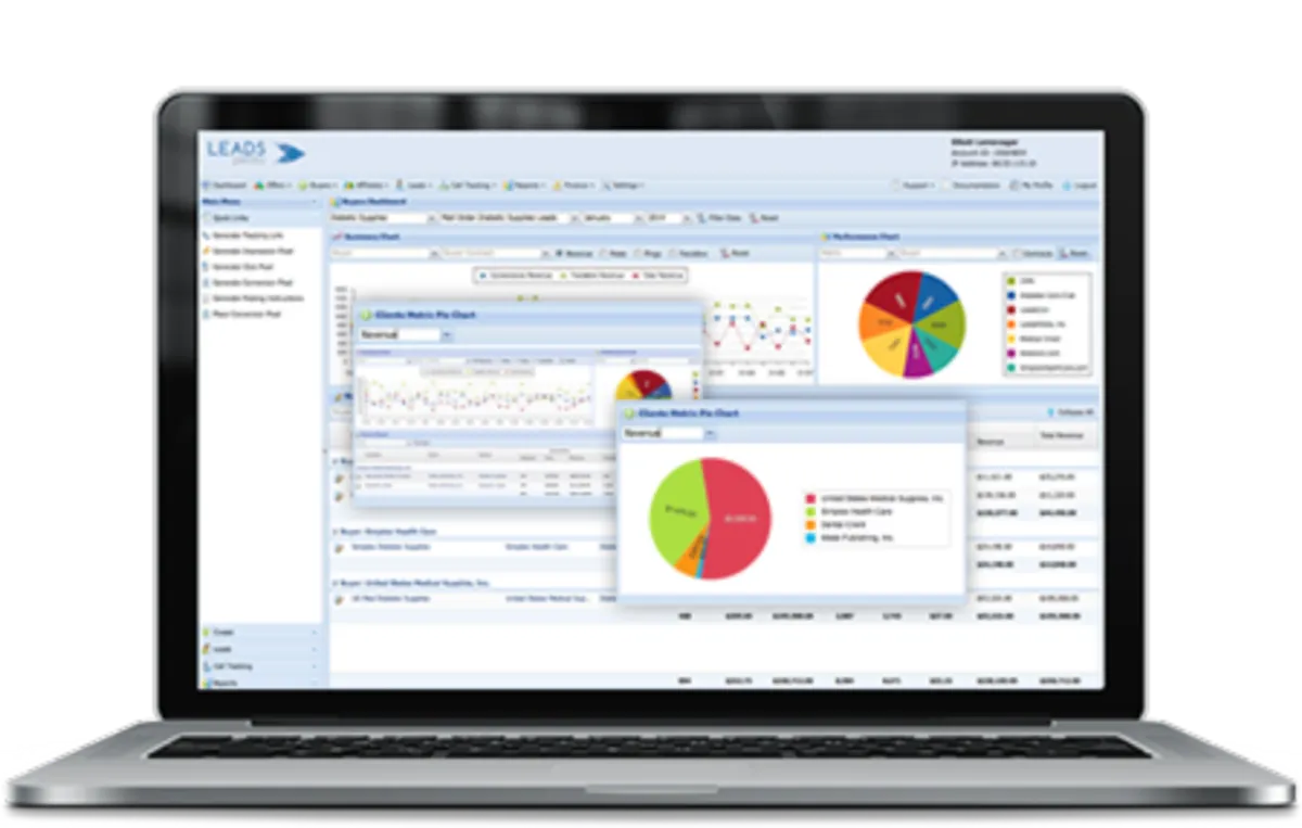 Interface LeadsPedia: image, ergonomie, alternatives