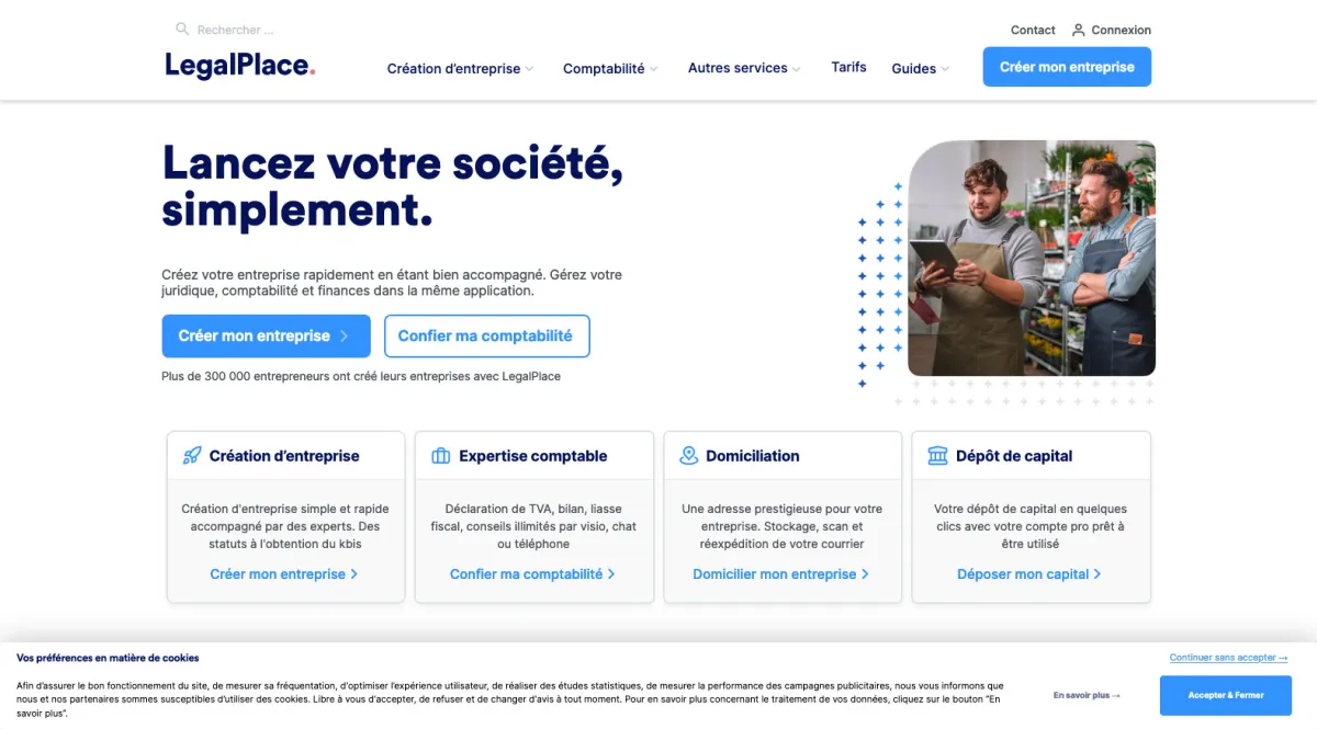 Interface Legalplace : fonctionnalités, prix, alternatives