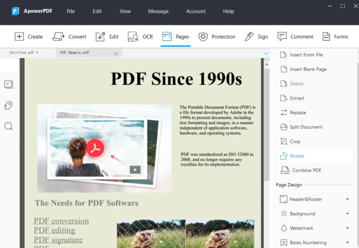 Interface LightPDF: fonctionnalités, prix, alternatives