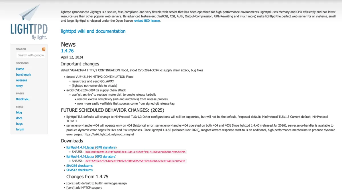 Interface Lighttpd : image, ergonomie, alternatives