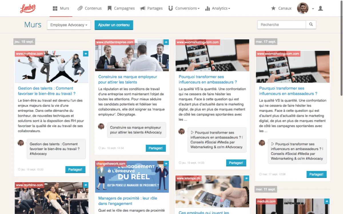 Interface Limber: fonctionnalités, prix, alternatives