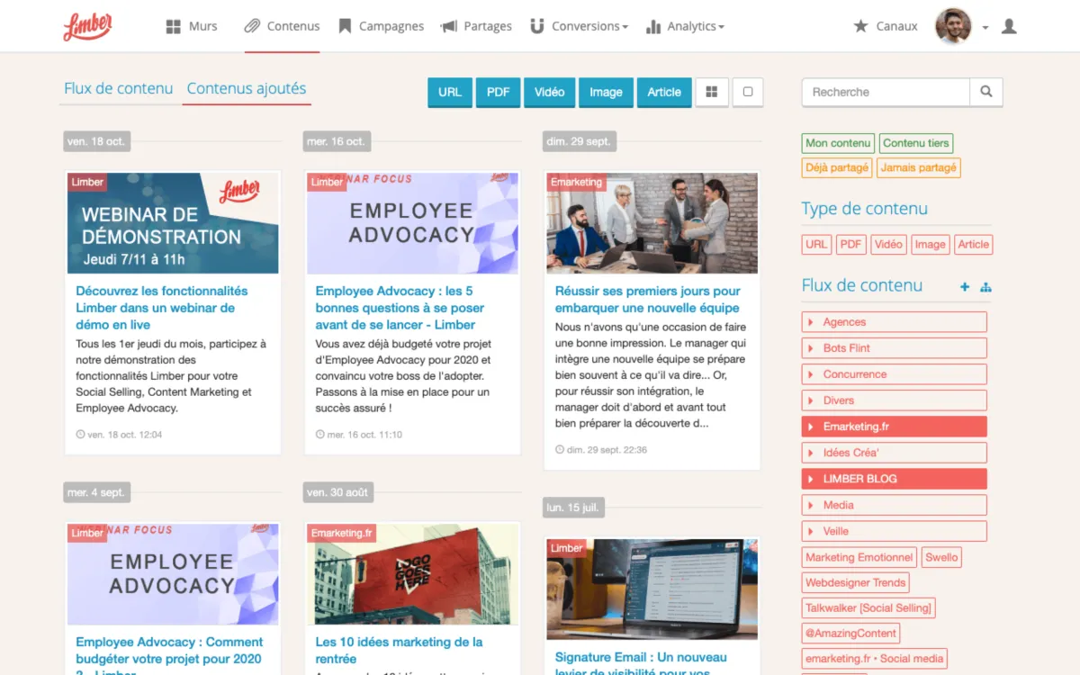 Notre avis sur Limber : un logiciel de gestion des réseaux sociaux à découvrir