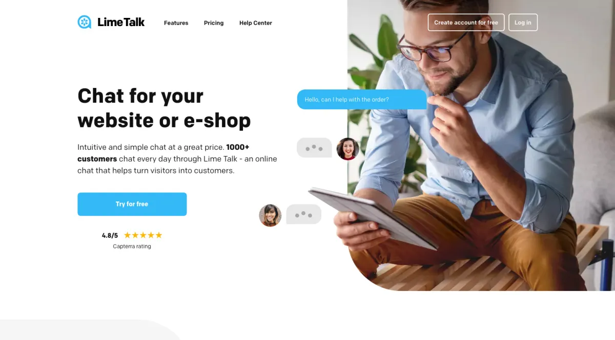 Interface Lime Talk : image, ergonomie, alternatives