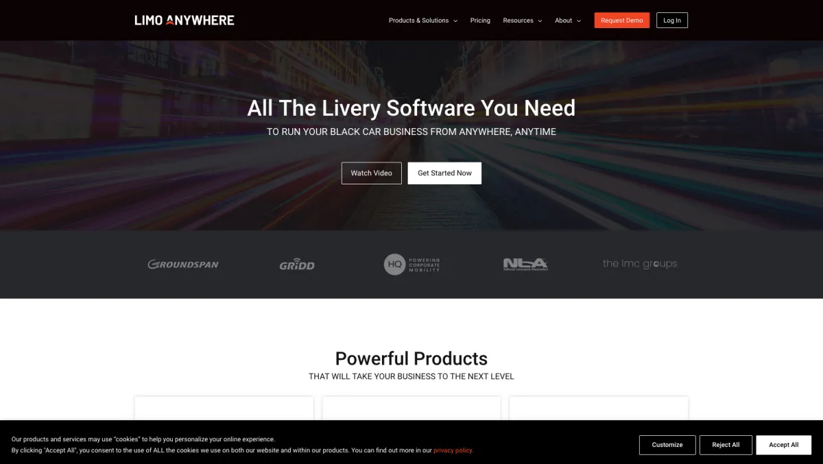 Interface Limo Anywhere : fonctionnalités, prix, alternatives