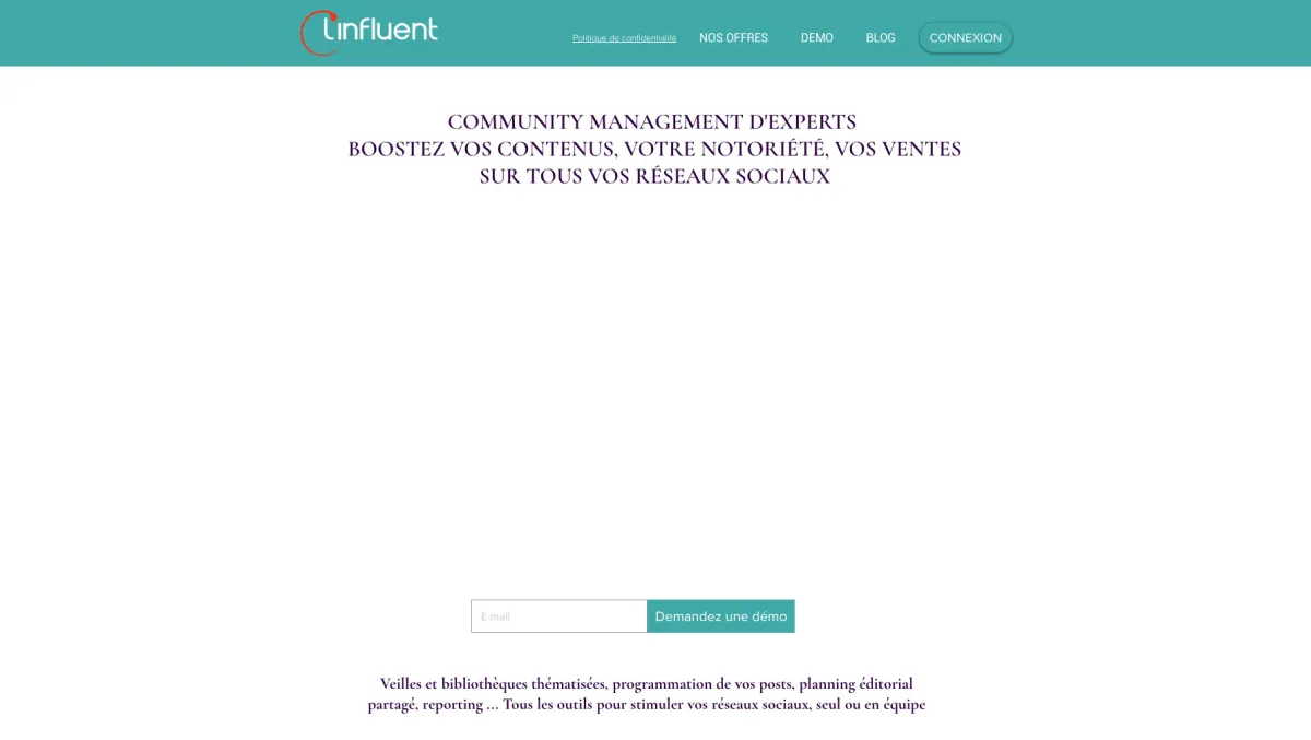 Interface Linfluent : fonctionnalités, prix, alternatives