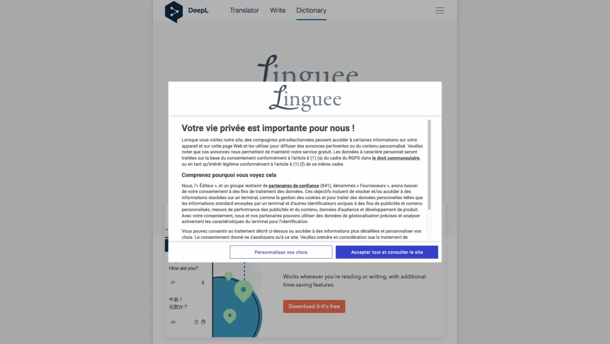 Interface Linguee : fonctionnalités, prix, alternatives