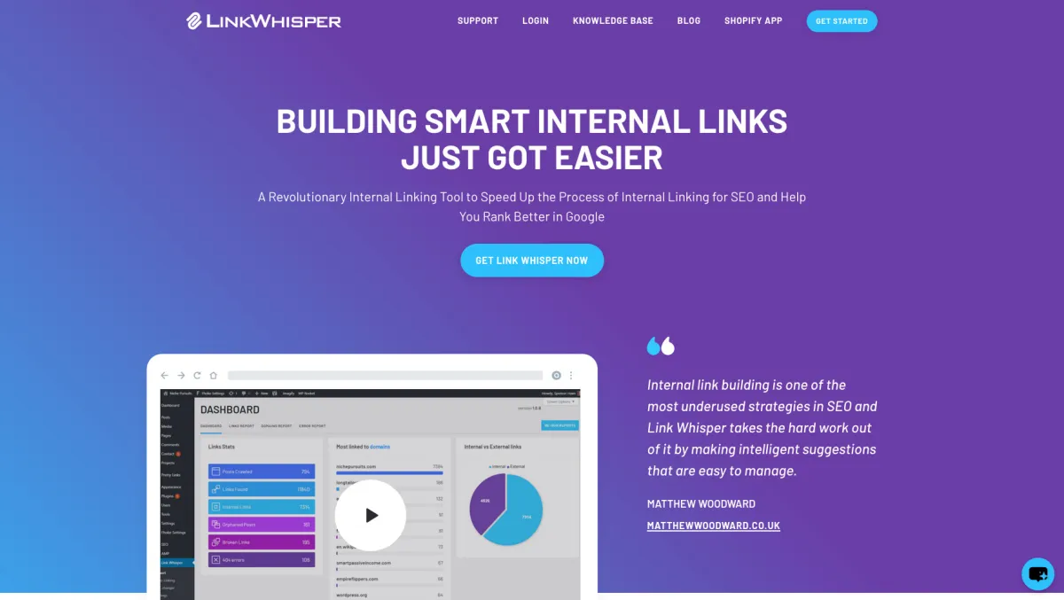 Interface Link Whisper : fonctionnalités, prix, alternatives Interface Link Whisper : fonctionnalités, prix, alternatives