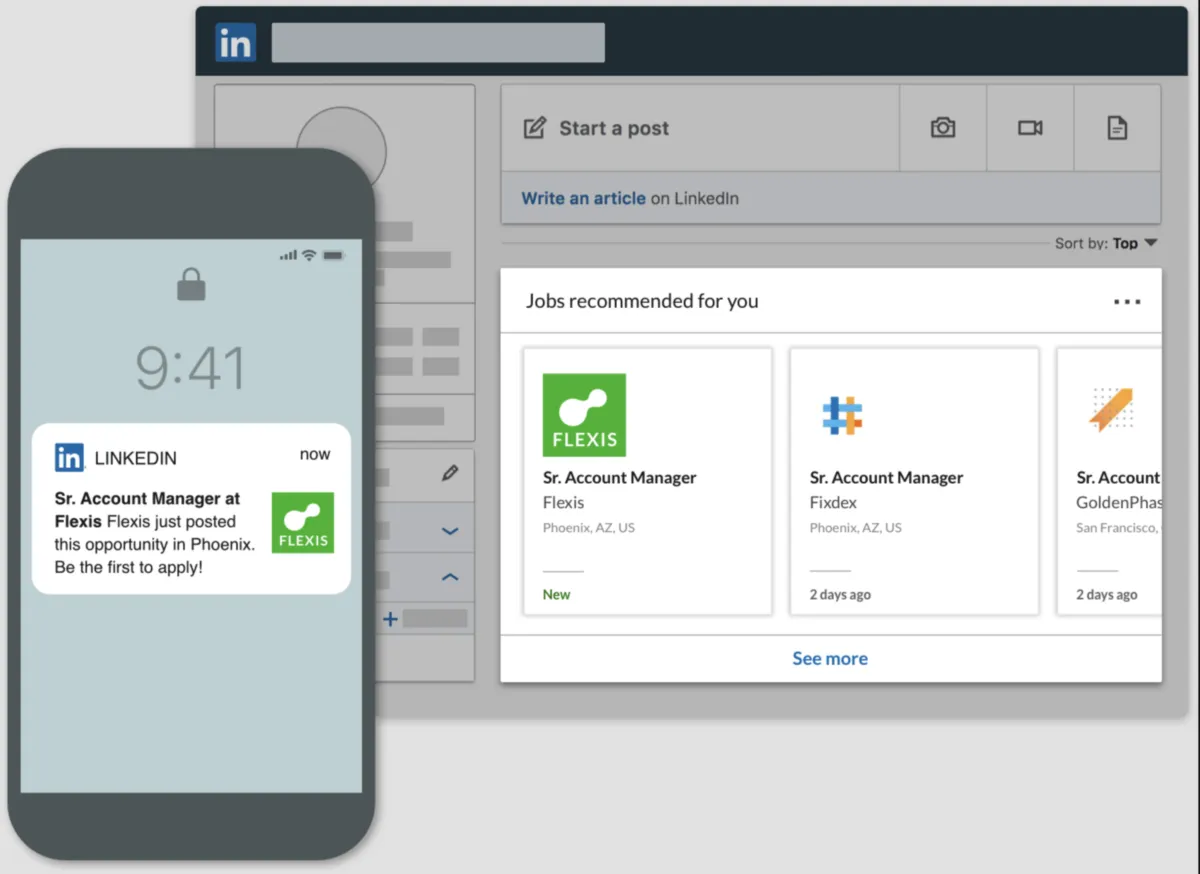 Interface LinkedIn Jobs: fonctionnalités, prix, alternatives