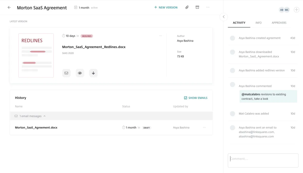 Interface LinkSquares: fonctionnalités, prix, alternatives