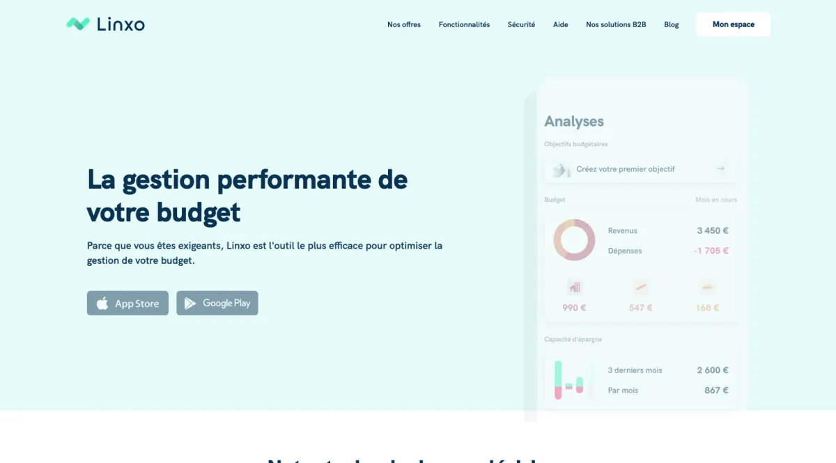 Interface Linxo : fonctionnalités, prix, alternatives