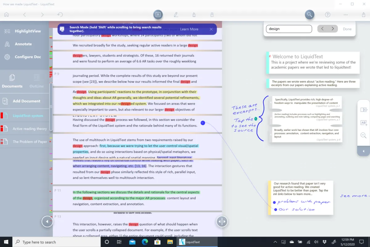 Interface LiquidText: fonctionnalités, prix, alternatives Interface LiquidText: fonctionnalités, prix, alternatives