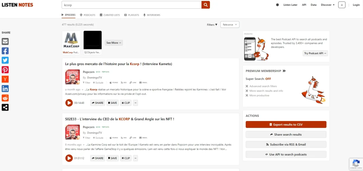 Listen Notes: avis sur le moteur de recherche: fonctionnalités, avantages, inconvénients et tarifs Listen Notes: avis sur le moteur de recherche: fonctionnalités, avantages, inconvénients et tarifs