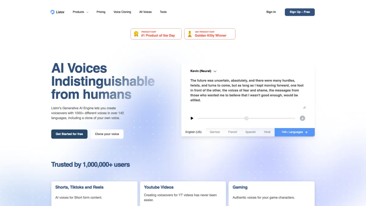 Interface Listnr : fonctionnalités, prix, alternatives